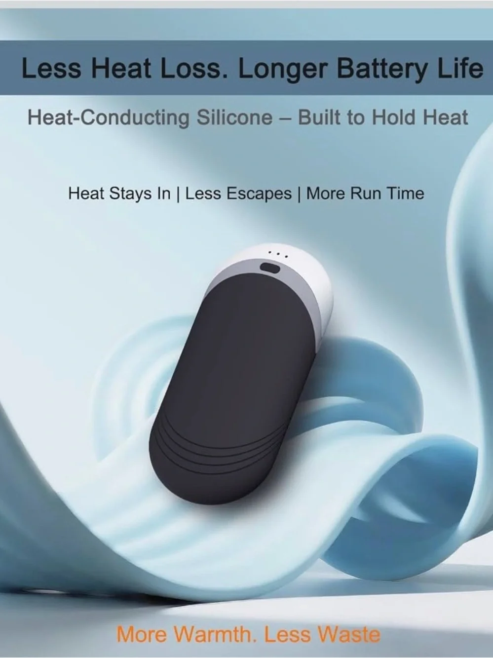 Rechargeable Hand Warmer 2 pack with thermal silicone full warmth